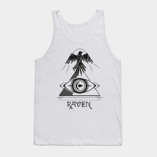 Raven Pyramid Seeing Eye Tattoo Style Tank Top